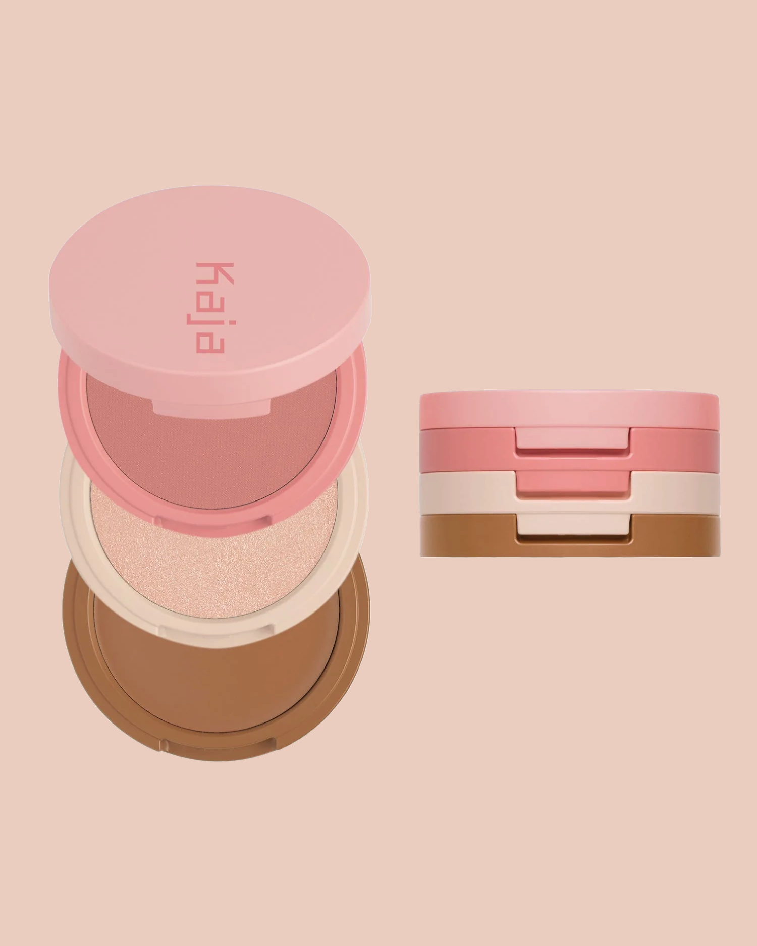 KAJA Play Bento Bronzer, Blush & Highlighter Trio