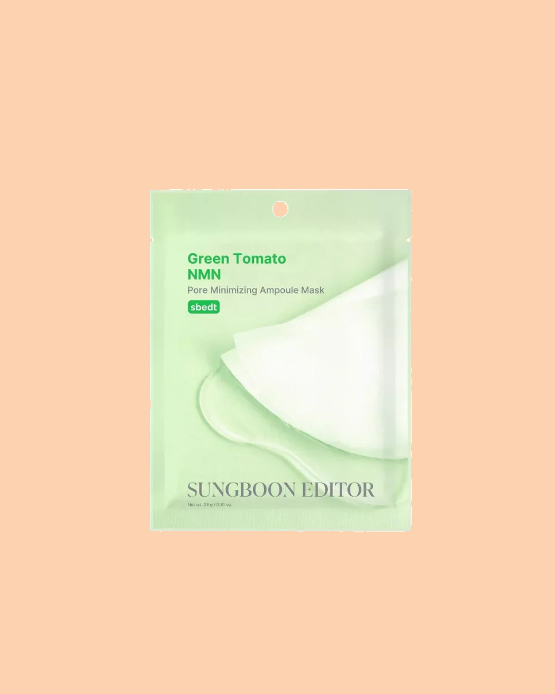 SUNGBOON EDITOR Green Tomato NMN Pore Lifting Ampoule Mask