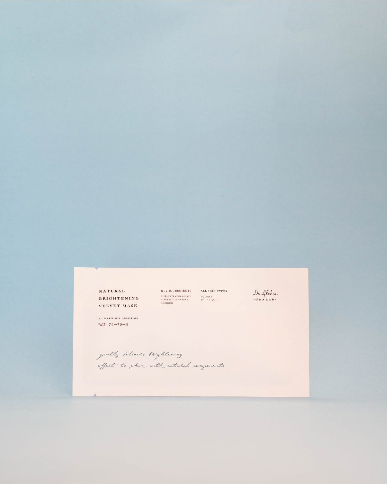 DR. ALTHEA Natural Brightening Velvet Mask (1pc.)