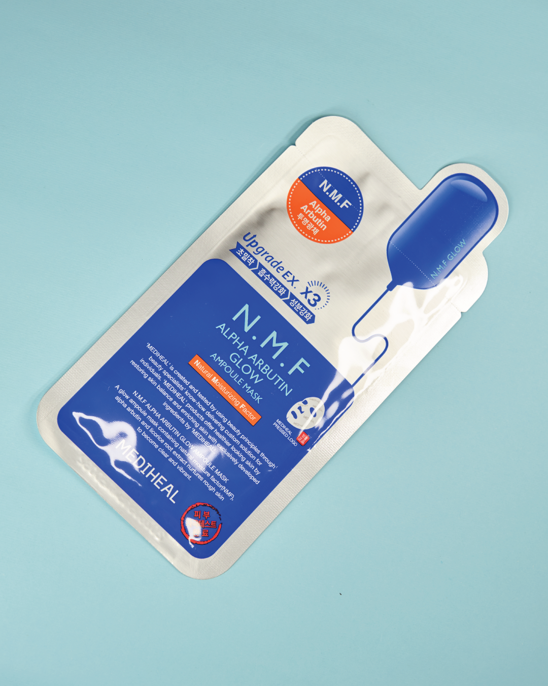 MEDIHEAL N.M.F Alpha Arbutin Glow Ampoule Mask (1pc.)