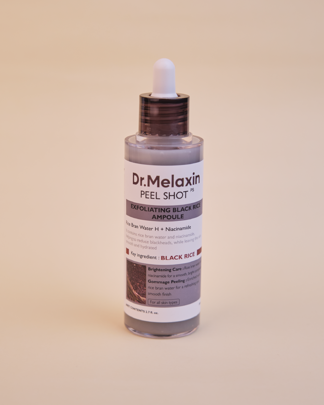 DR.MELAXIN Peel Shot Exfoliating Black Rice Ampoule