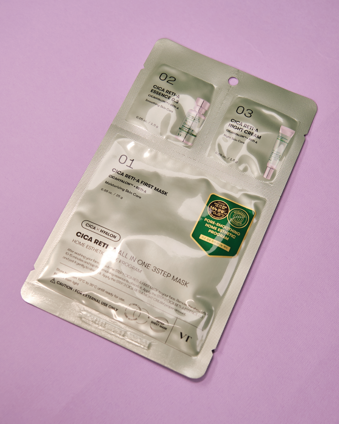 VT COSMETICS Cica Reti-A All In One Mask (3 Step)