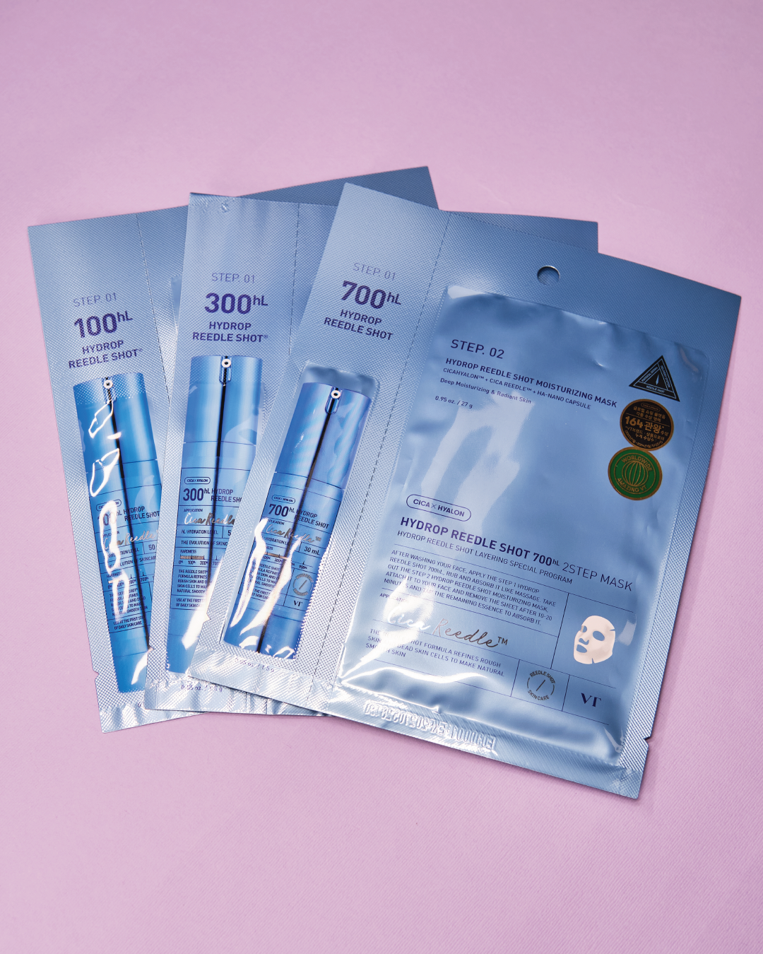 VT COSMETICS Hydrop Reedle Shot Moisturizing Mask 700hL 2 Step Mask