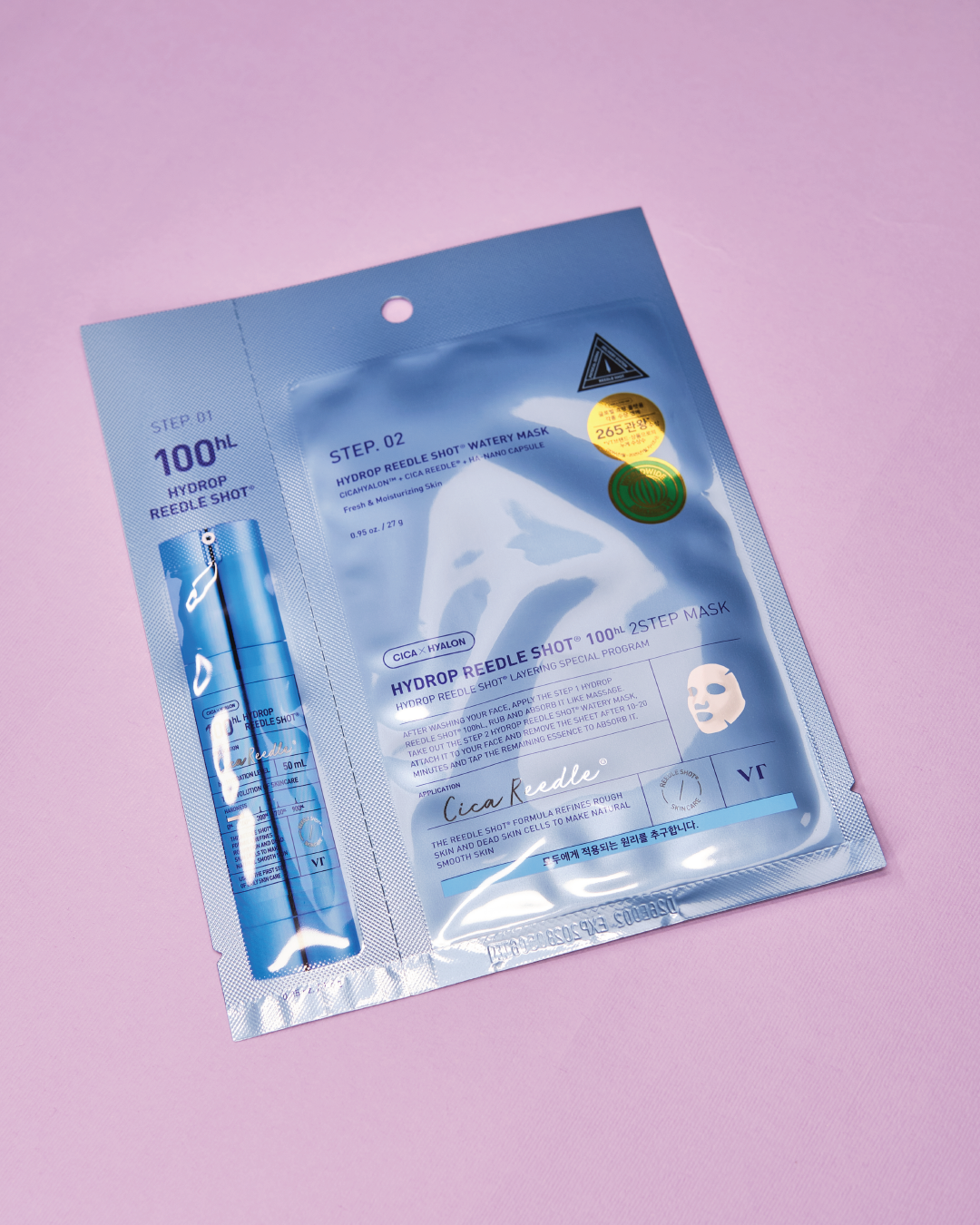 VT COSMETICS Hydrop Reedle Shot Moisturizing Mask 700hL 2 Step Mask